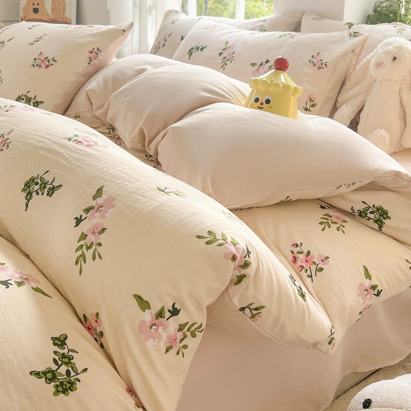 Duvet Cover Set (Fresh) Double-Layer Bedspread, 3–4 Piece Options, Multiple Patterns & Sizes