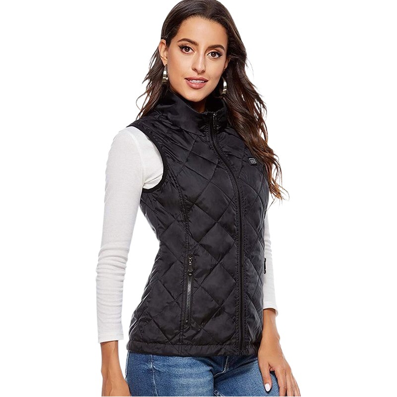Amazon otoño e invierno ropa de calefacción de las mujeres chaleco de calefacción inteligente ropa caliente USB carga chaqueta de calefacción eléctrica image 1