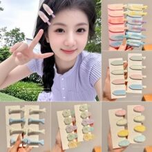 2026新款韩系奶油波点发夹可爱多巴胺发卡少女心侧边碎发刘海夹子