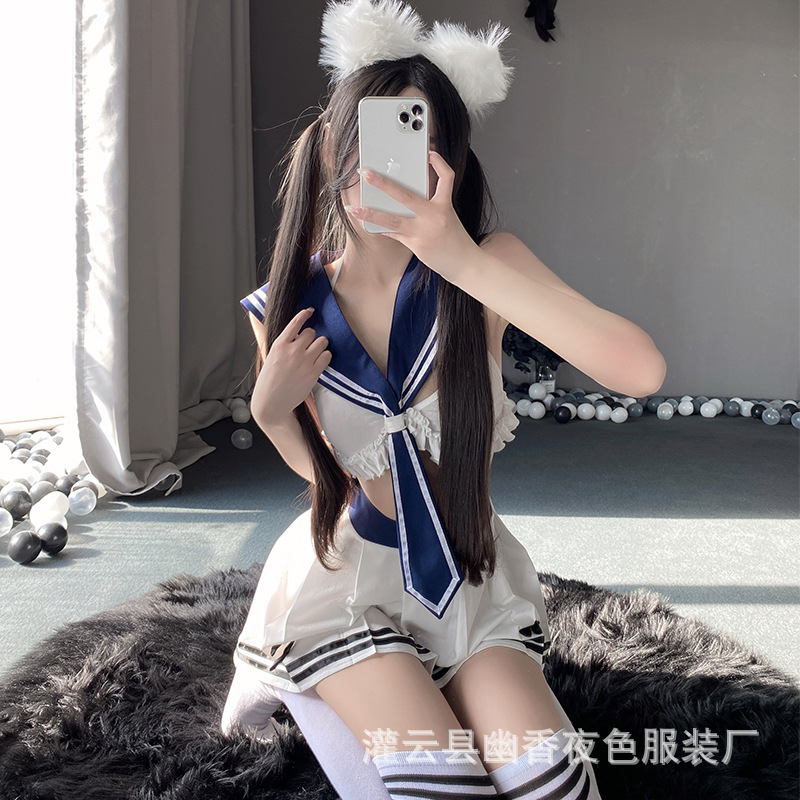 Lin Lin Ting Sexy Intimates Female Cute Uniform Temptation Jk Small Breasts Passion No Need to Take Off Suit 2688