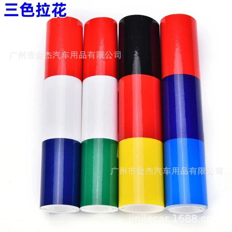 Трансграничная автомобильная индивидуальность трехцветная крышка крыши тянет цветок Германия Италия Франция трехцветная декоративная наклейка на капот