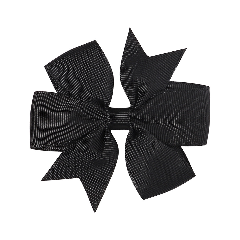 Transfronterizos Europa y América Amazon hecha a mano burbuja de flores para niños cola de golondrina en V ribbed cinta arco clip para el pelo image 10