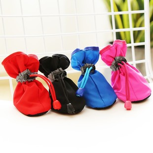 Spring and Summer Dog Shoes Teddy Shoes Set of 4 Bichon Frize Puppy Small Size Dogs Pet Shoe Covers Soft Bottom All Year Round