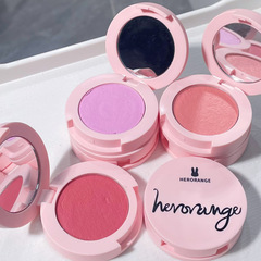 HEROROANGE light color soft gauze mousse blush cream, energetic girl, matte blush eye shadow, women's rouge
