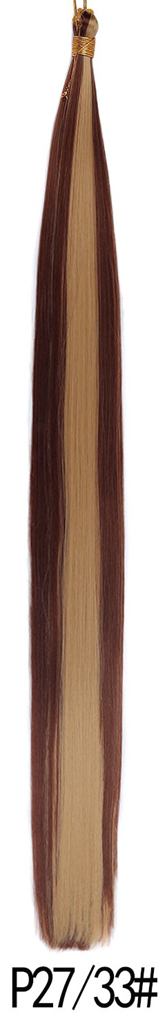 Wholesale Bone Straight bulk hair 24 pulgadas de fibra química Braiding Hair