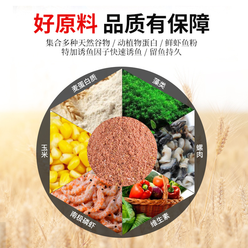 一杯搞定钓鱼饵料红虫虾肉大爆炸鲤鲫鱼野钓专用春秋冬季江河通杀