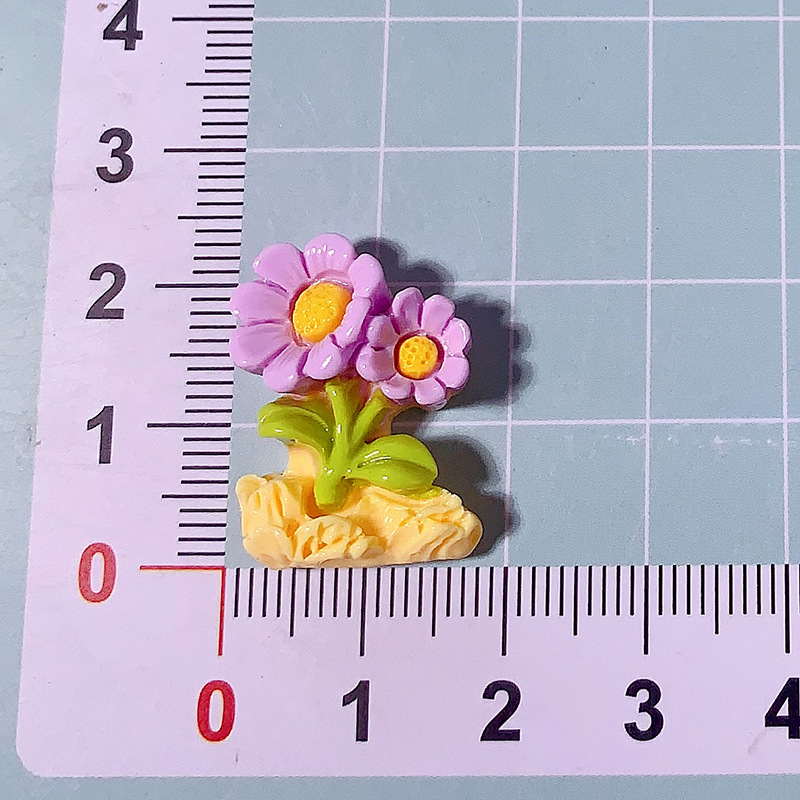 Nueva serie de color macarón roca flor serie diy accesorios de resina pegamento crema caja de teléfono móvil joyería para el cabello colgantes botones de zapatos