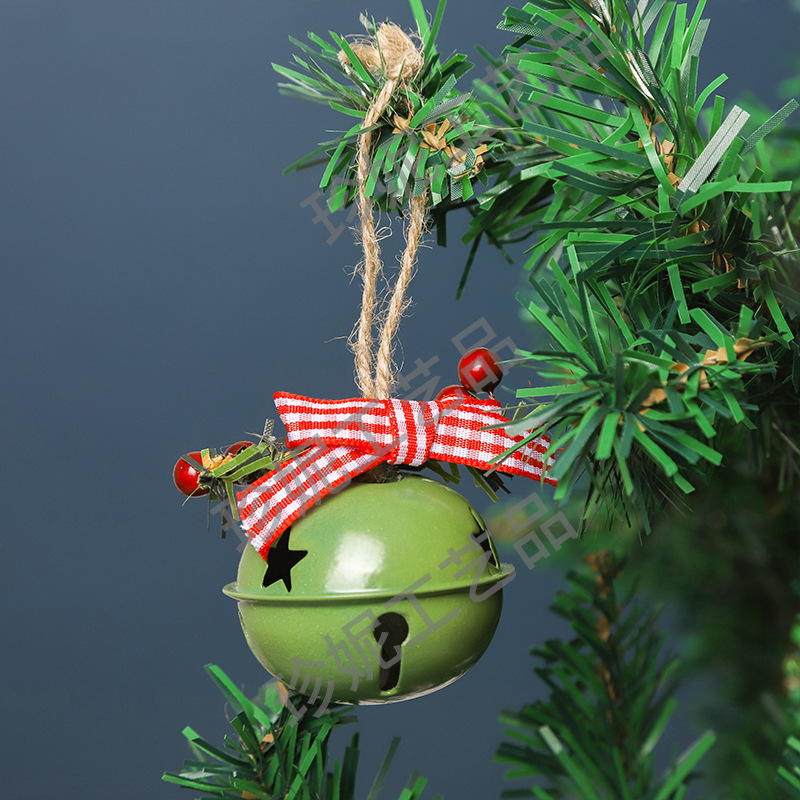 クリスマスツリーペンダント金属ラッパ鈴創意クリスマス鈴ペンダント休日家庭装飾鈴部品|undefined