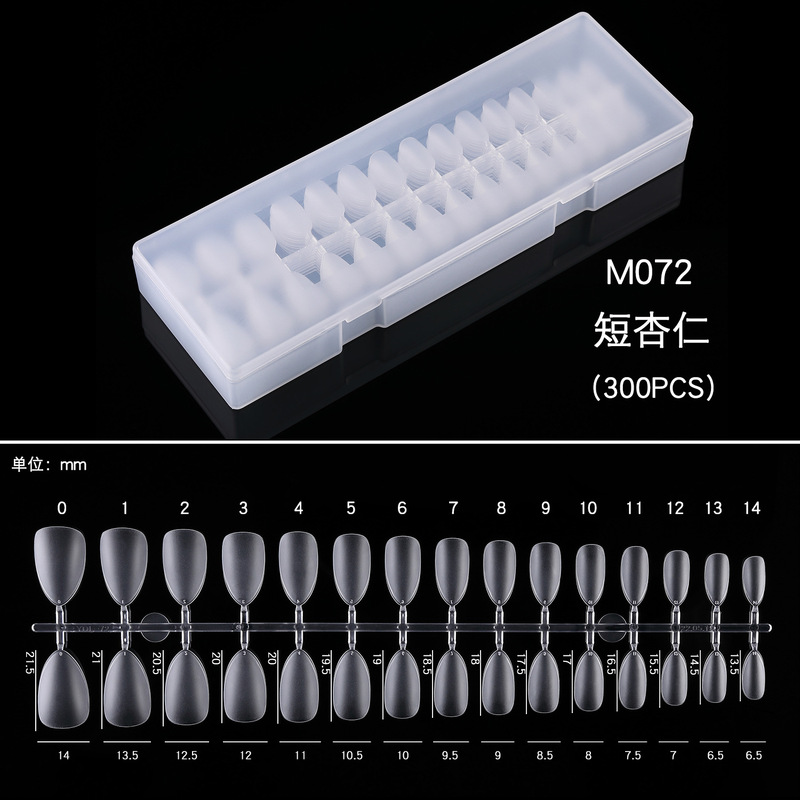 Factory Direct Sales second generation frosted wear nail trapezoidal water drop round head almond S M L Factory Direct Sales second generation frosted wear nail trapezoidal water drop round head almond S M L