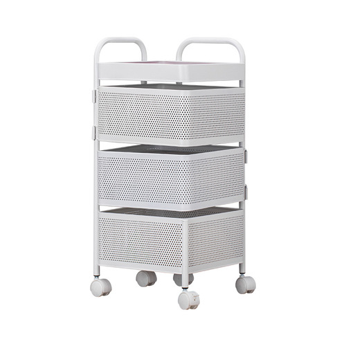 Kitchen vegetable rotating shelf, floor-standing multi-layer square household vegetable basket fruit and vegetable storage rack factory