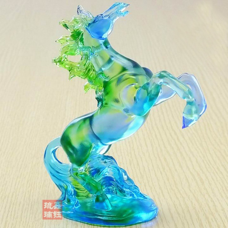 琉璃摆件生肖马工艺品风水店铺家居客厅办公马到成功创意装饰礼品