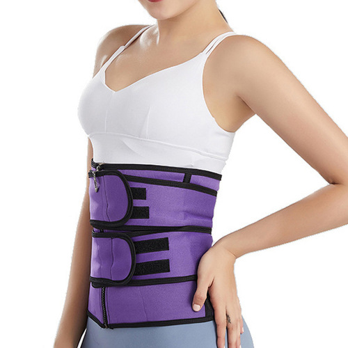Amazon neoprene belt fitness sports tight waist training body shaping belt double belt for women