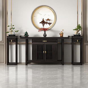 Home Shentai Rural Living Room Nove Entrance Table Solid Wood High-end Tribute Table New Chinese Style Table Buddha Table