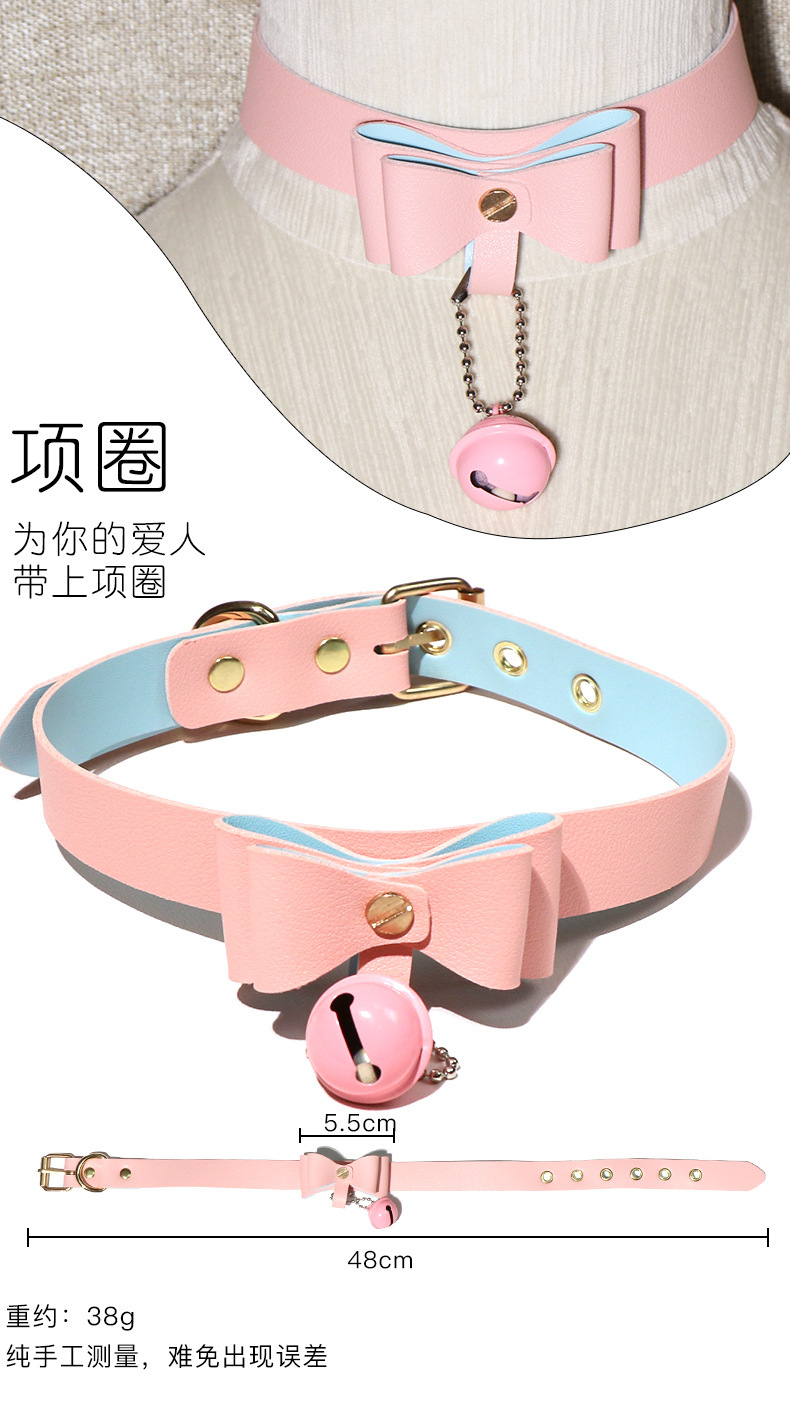 SM Faux Leather Bondage Kit with Hand and Foot Cuffs and Mouth Ball — detail image 6