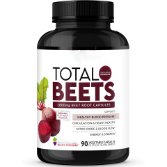 在庫あり 一酸化窒素 ビートルート カプセル ビタミン TOTAL-BEETS 90 カプセル 越境ホットセール