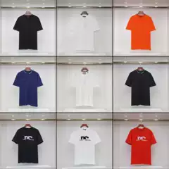 Correct Version Cross-Border T-Shirt Crewneck Short Sleeve Collection Luxury Trend Du Jia Series Pure Cotton Unisex Loose Fit Export Wholesale Supply