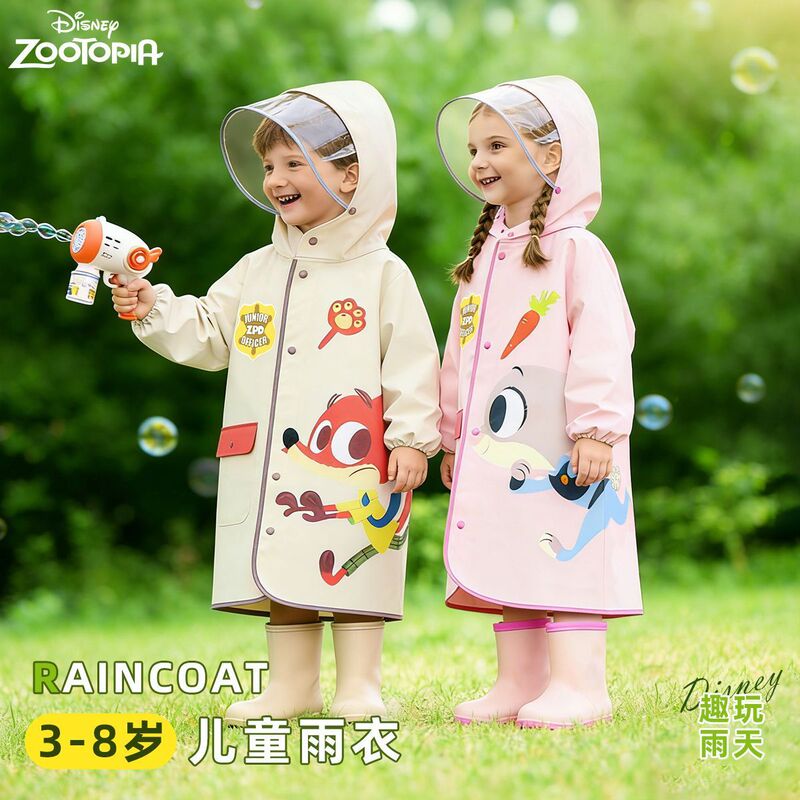 Disney children's raincoat Zootopia toddler cute raincoat for girls Judy Rabbit raincoat Disney children's raincoat Zootopia toddler cute raincoat for girls Judy Rabbit raincoat