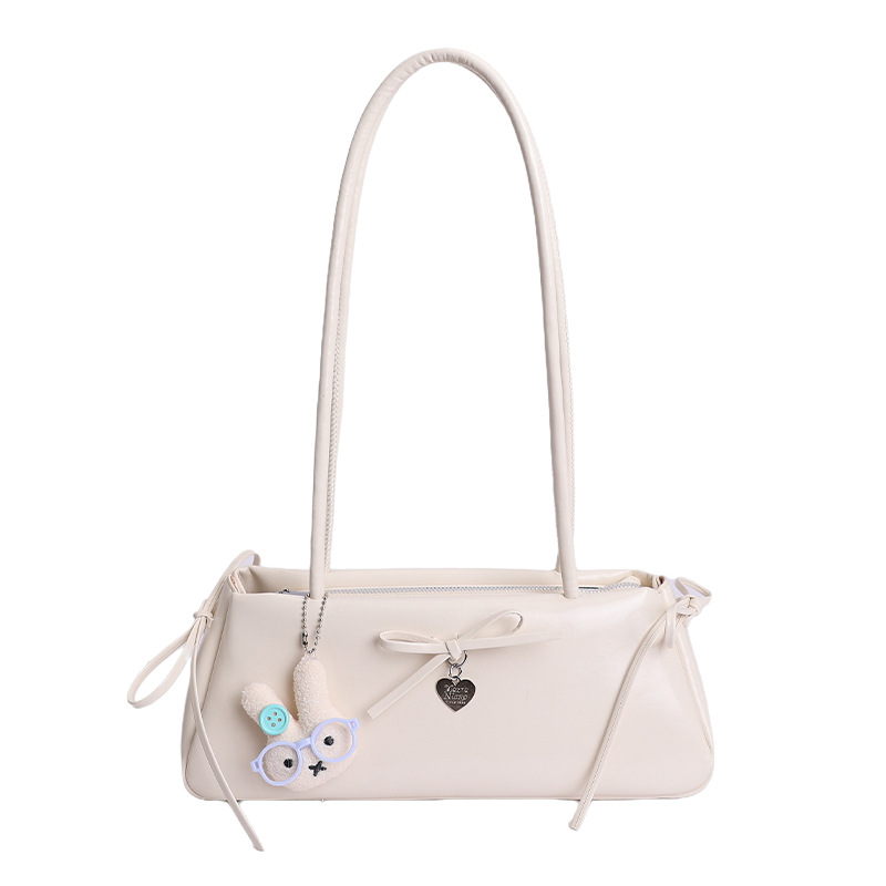 Bolsas de brazo coreanas de moda extranjera 2026 verano simple diaria dulce arco de hombro bolsas de moda