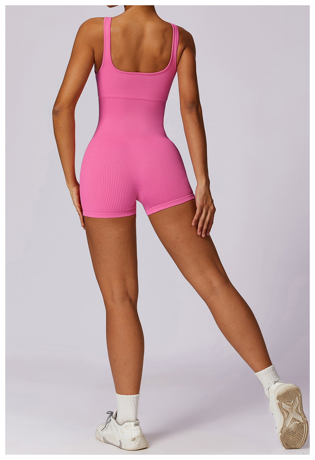 High Strength Beauty Back Seamless Yoga Jumpsuit Thread Elastic Sports Tight Fitness One Piece Women