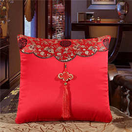 中国结刺绣多功能抱枕靠垫被子二合一新中国风沙发抱枕午睡毯子