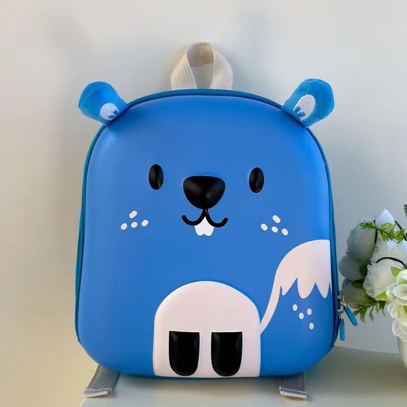 Nueva mochila escolar de jardín de infantes con carcasa dura, gran capacidad, protección de la columna vertebral, mochila infantil de dibujos animados, mochila de viaje informal para niños y niñas