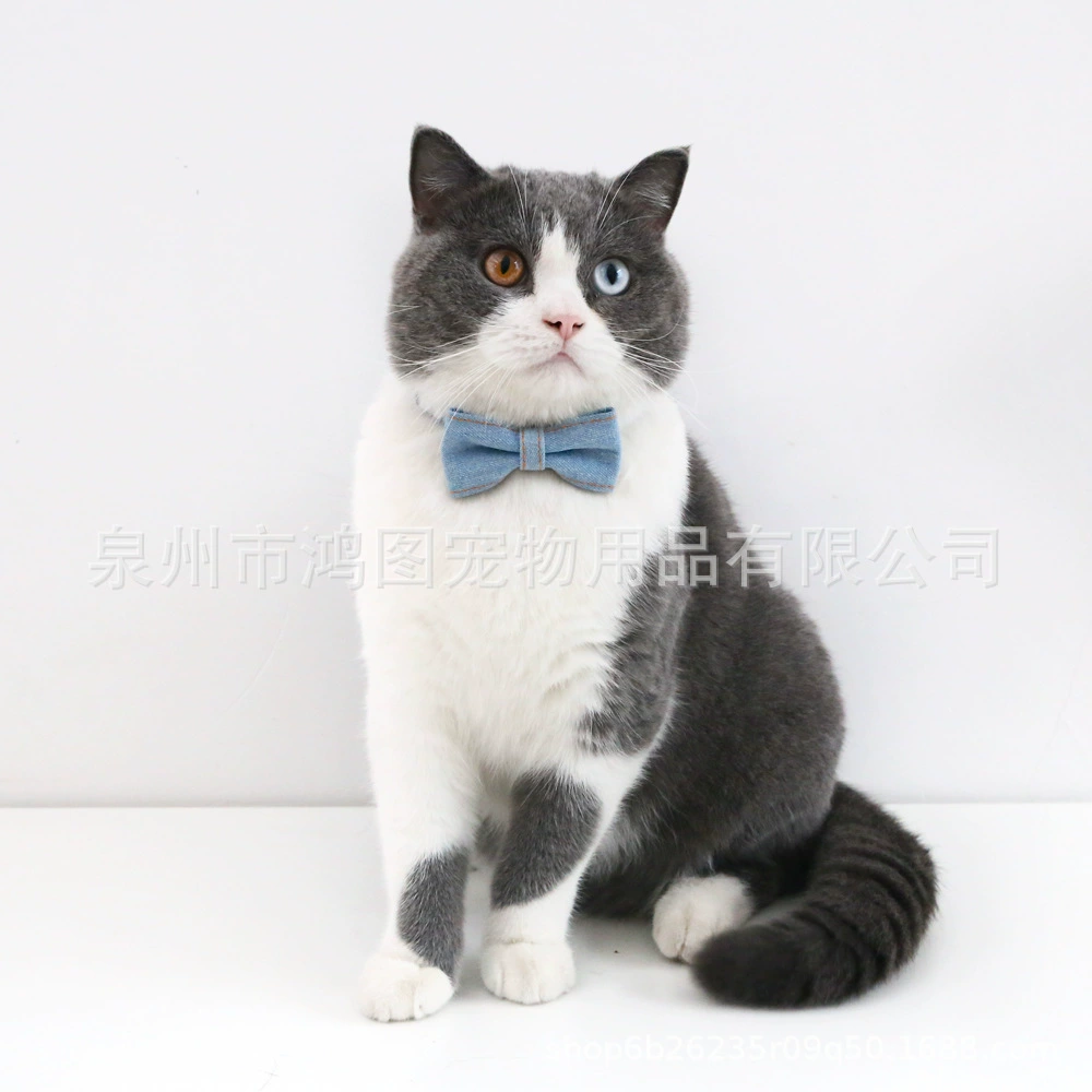 Трансграничные домашние животные ковбой галстук-бабочка ошейник кошка собака Регулируемый галстук шея кролик колокольчик аксессуары для домашних животных