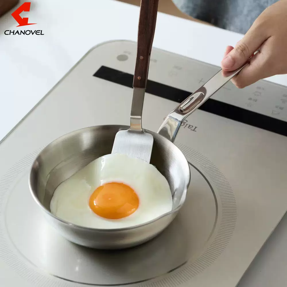 316不锈钢锅煎锅平底锅煎蛋煎牛排 蜂窝不粘锅家用锅具批发