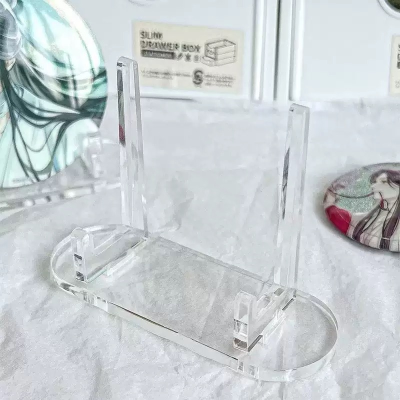 ハードカードの膜の透明な硬貨の展示棚の記念貨幣のミニのスタンドのバーの展示棚のバッジの展示棚の置物|undefined