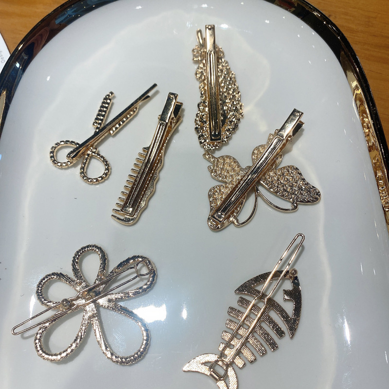 20g Weight Headwear Classification Festival Occasion Bow Knot Pattern Women'S Gender Fashion Style Korean Simple Imitation Pearl Duckbill Hairpin Set 4