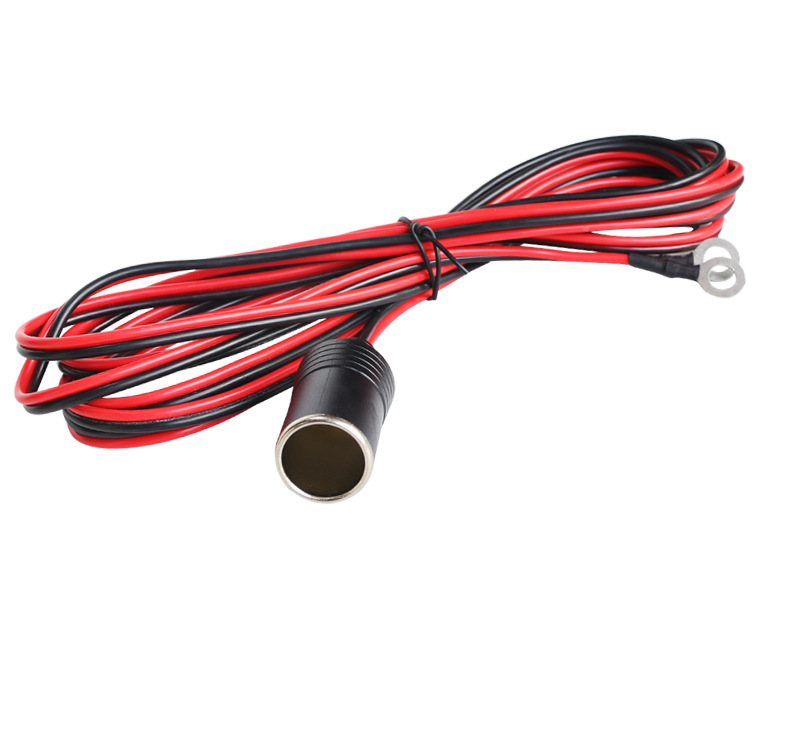 Car battery turn cigarette lighter hole battery cable car heater applicable current limiting line 12V/24V