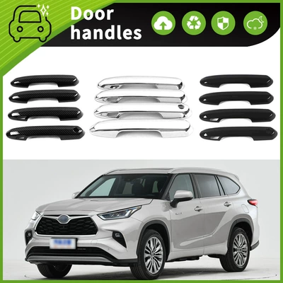 Suitable for 21-24 Toyota Highlander Door Handle Decorative Door Bowl Handle Anti-Scratch Modification Accessories