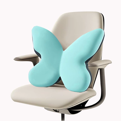 Cross-Border New Product Memory Foam Butterfly Lumbar Waist support - butterfly-lumbar-support-mint-green-butterfly-shaped-double-protection-deeply-releasing-back-pressure-423413