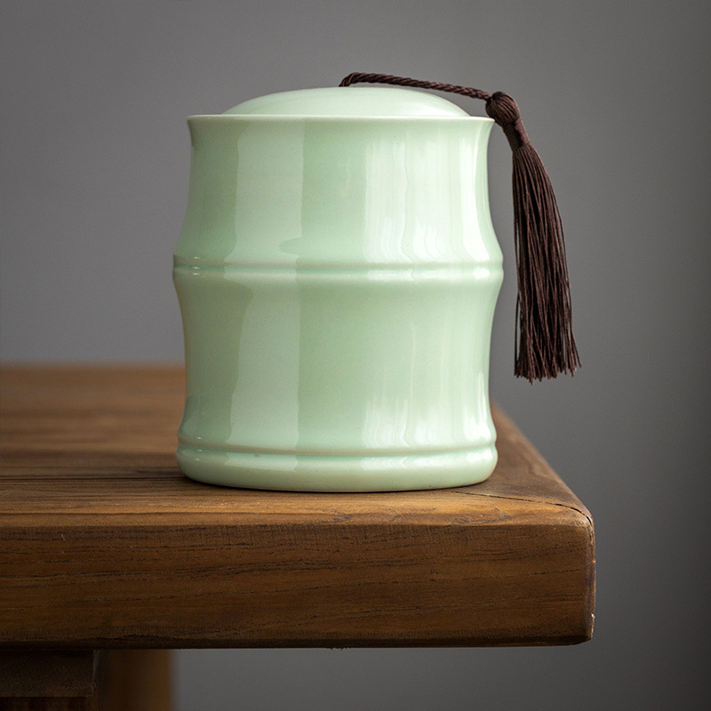 대나무 녹차 캔