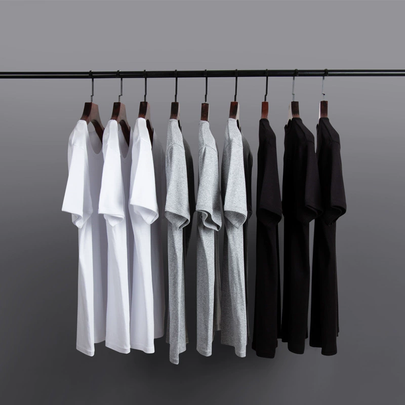 Летняя однотонная свободная футболка с короткими рукавами и обычным круглым вырезом для молодежи среднего возраста, повседневная однотонная футболка больших размеров со стрейчем.