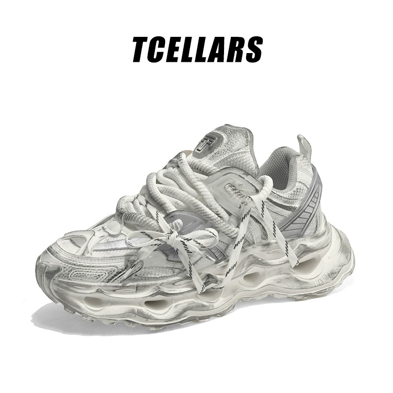 Деми-сезон спортивные кроссовки TCELLARS, дышащая повседневная обувь на платформе для любимого, официальный продукт