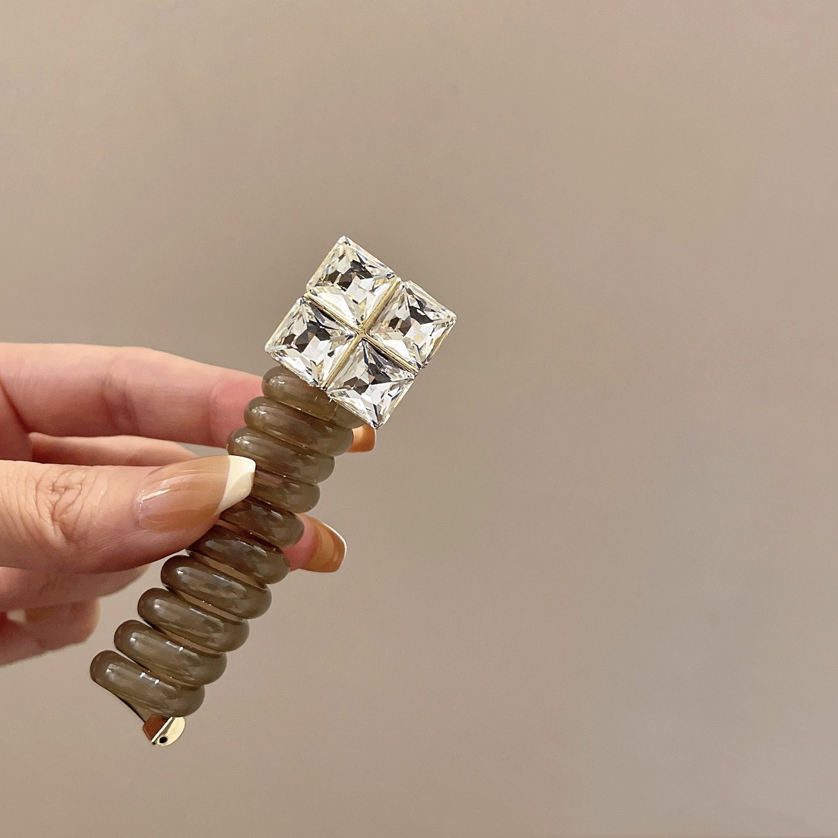 Línea telefónica trenzada transfronteriza, anillo para el cabello, perla, cabello trenzado recto, artefacto femenino, cola de caballo alta, burbuja, cabello trenzado, cuerda, accesorios para el cabello