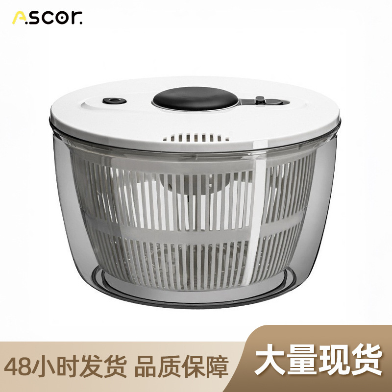 Large-Capacity Fruit and Vegetable Dehydrator, Popular Kitchen Gadget for Draining Fruits and Salads, Household Water-Draining Basket