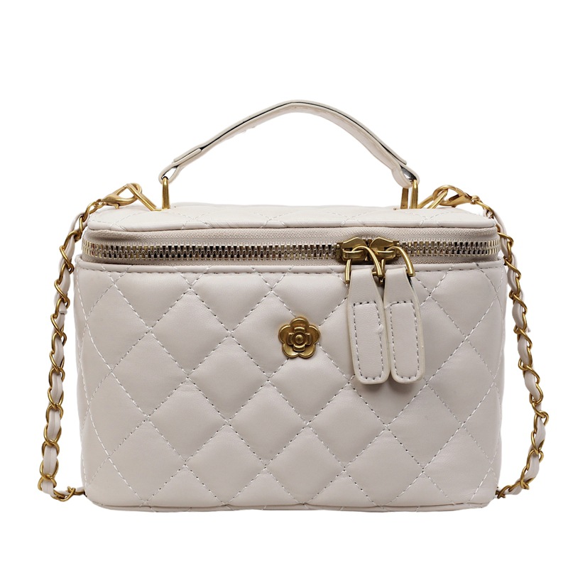 Bolso de cubo popular de este año 2025 nuevo bolso de cadena pequeño bolso de hombro fragante bolso de mensajero de hilo bordado de diamantes mujer