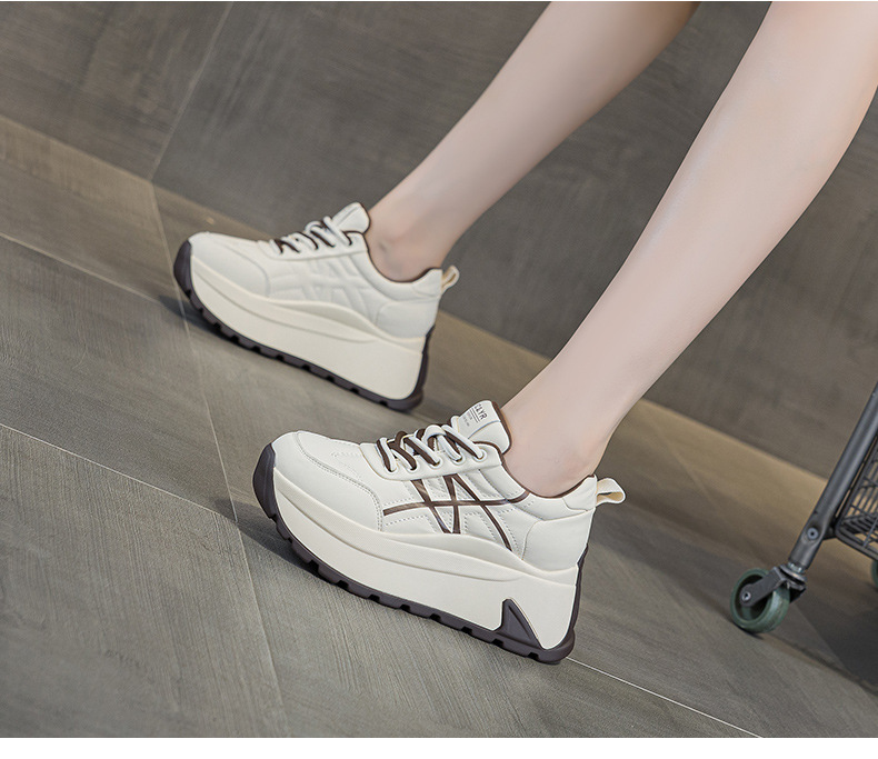 Giày sneaker nữ đế dày chunky phong cách bánh mì tăng chiều cao — M2971-1 màu mơ nhân nhung, M2971 Đỏ Một Lớp, M2971 Đen Một Lớp, M2971 màu mơ, một lớp lót chi tiết 26