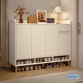 鞋柜家用门口入户门玄关收纳柜一体靠墙2025新款室内实木走廊鞋架