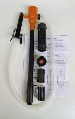 suction pipe, wine dispenser — Kempinq və səyahət - orange-small-gun-white-tube