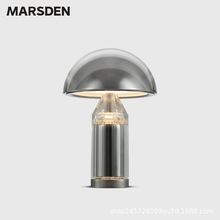 马斯登现代便捷式移动水晶台灯卧室床头灯充电台灯触摸三段调光灯
