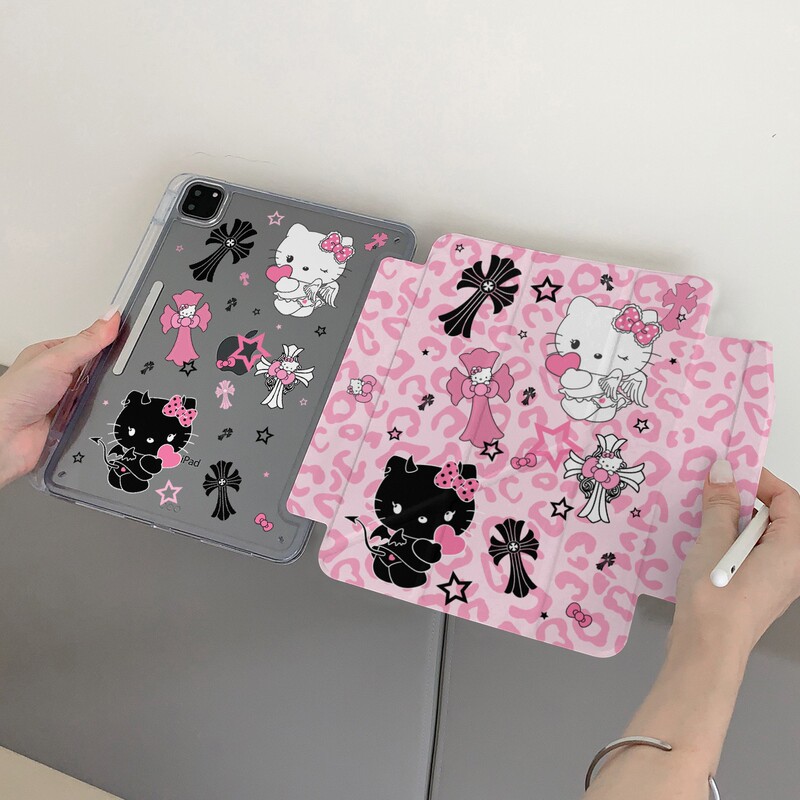 Cross-Shaped Kt Cat-Themed Protective Case for iPad Air Tablet, Compatible with Mini6, Foldable Pro with Pen Slot, 10Th Generation, Cute Design 13inch Cross-Shaped Kt Cat-Themed Protective Case for iPad Air Tablet, Compatible with Mini6, Foldable Pro with Pen Slot, 10Th Generation, Cute Design 13inch