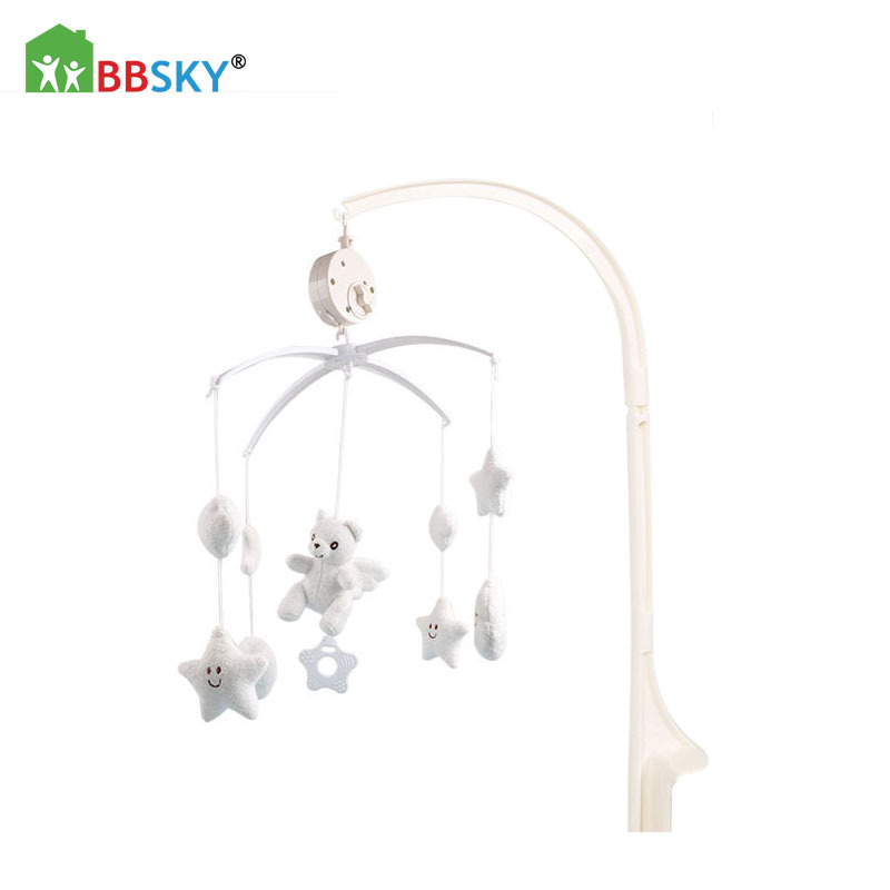 BBSKY cama de bebé Campana estrella de cinco puntas Cama de Ángel Campana cama colgante de música giratoria campana fábrica al por mayor