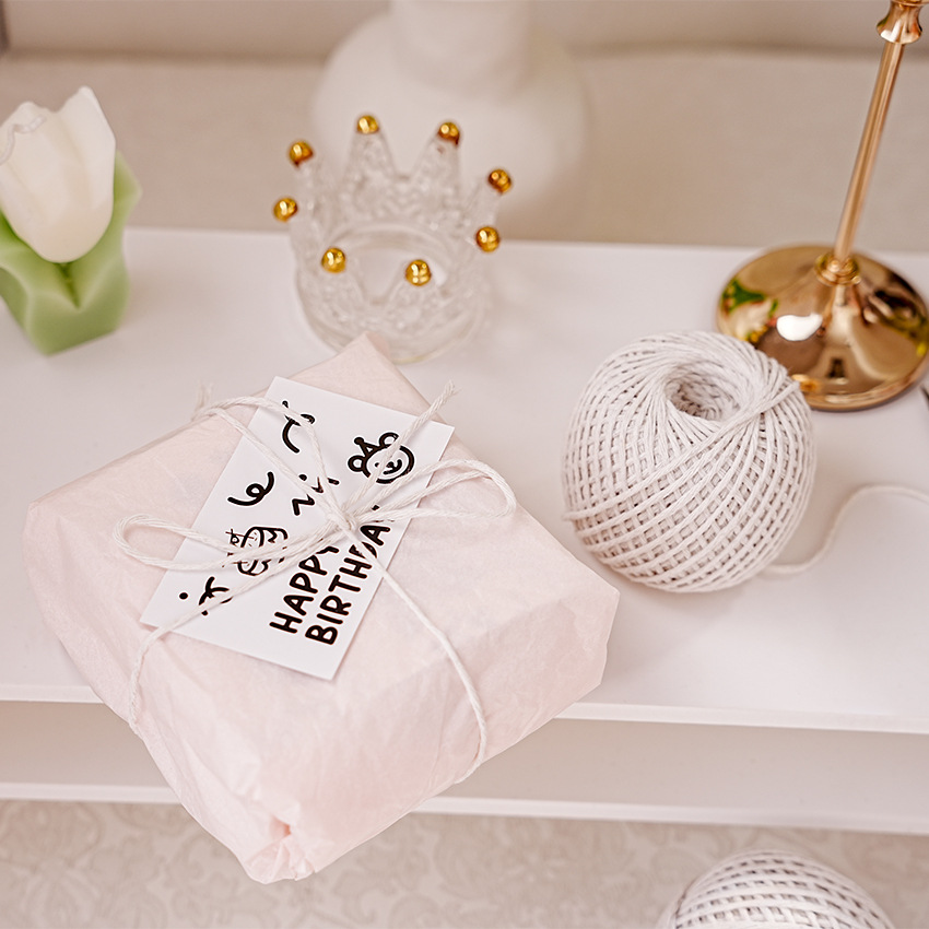 IN 화이트 DIY 포장 면 로프 면 공 드래곤 보트 축제 zongzi 로프 태그 로프 DIY 수제 포장 로프 2mm