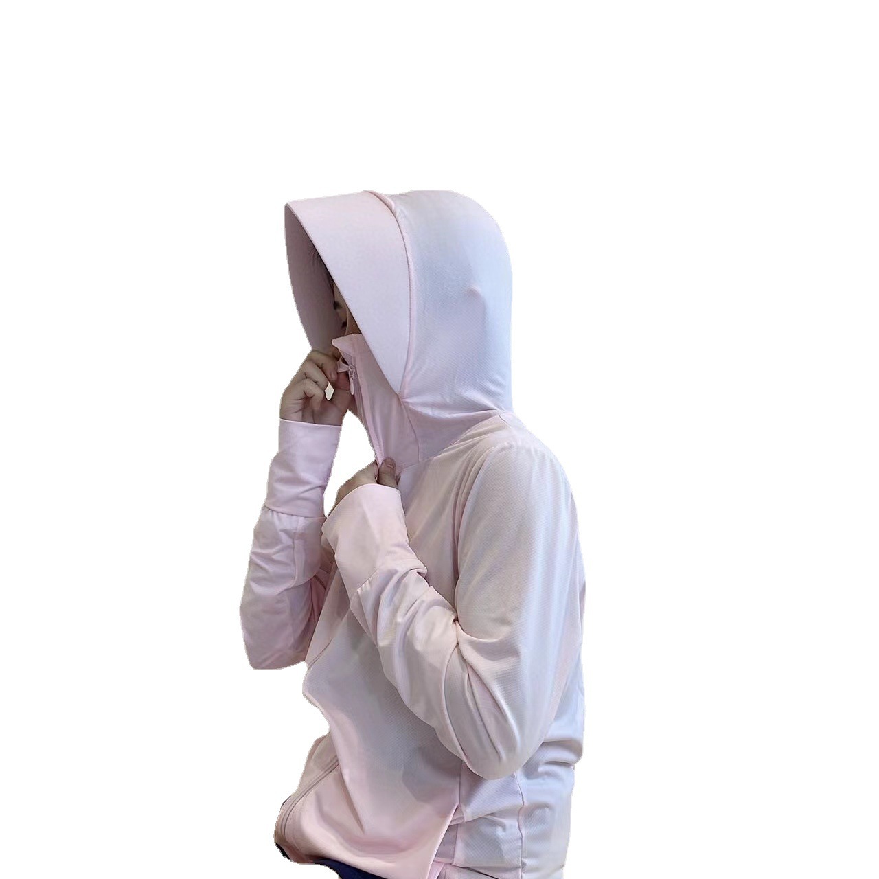 Verano japonés ropa de protección solar mujeres UPF50 + ala de seda de hielo de las mujeres blusa transpirable protección UV Riding BRIM ropa