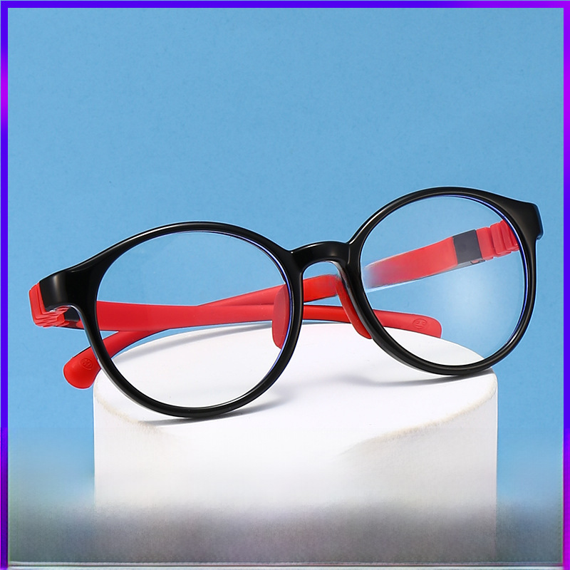 兒童防藍光護目鏡超輕軟硅膠近視光學架新款可拆卸鏡架TRD-28