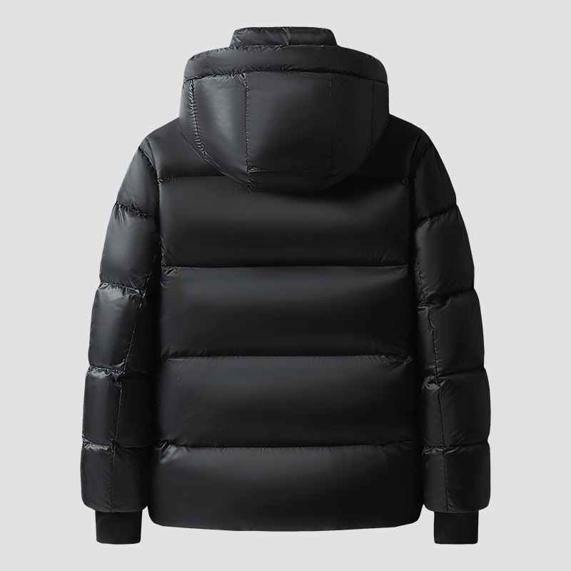 Oro negro de los hombres abajo chaqueta 2023 invierno nuevo estilo coreano moda Internet celebridad caliente superior pareja pato blanco abajo chaqueta