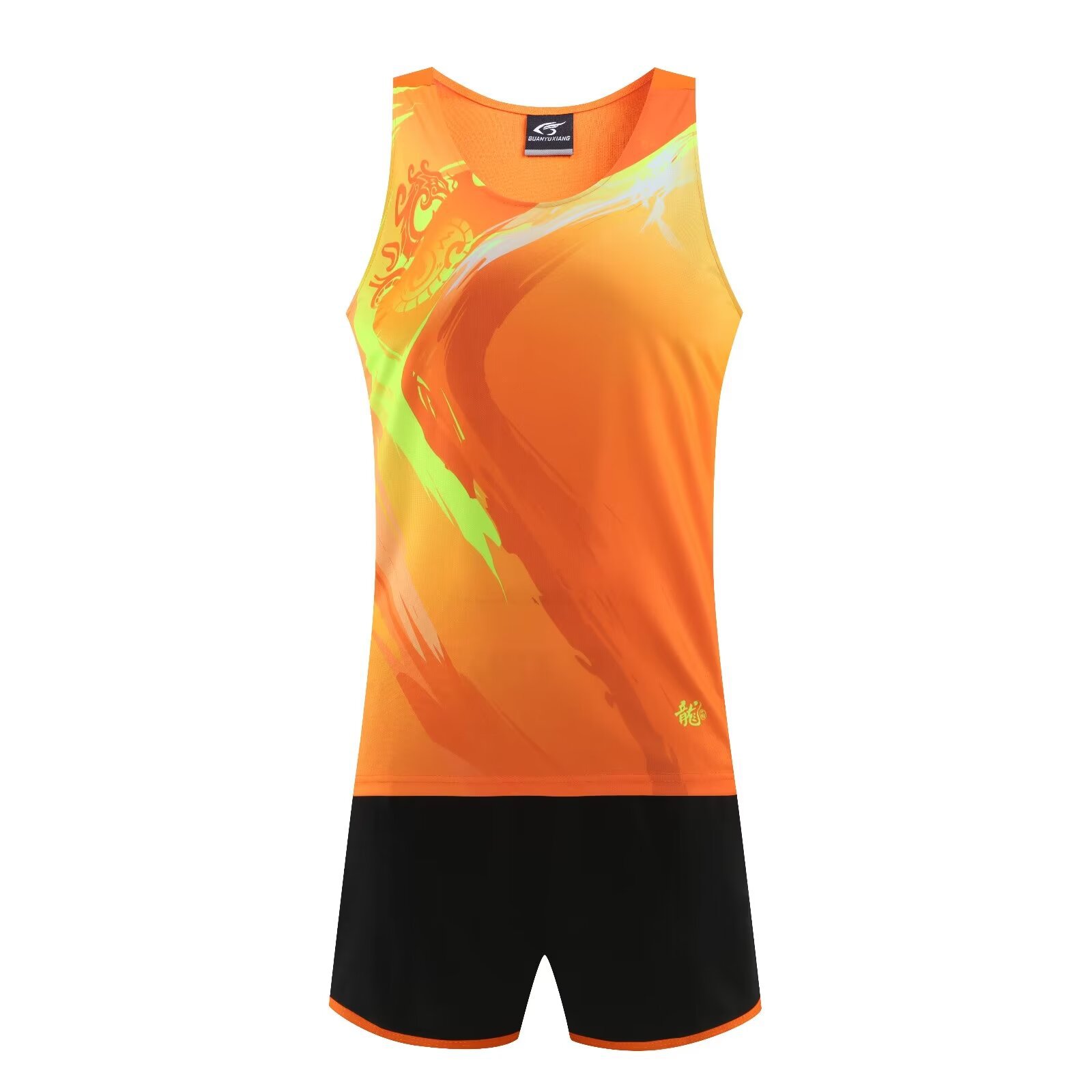 陸上競技服セット 小中学生・青少年向け マラソンベスト 短距離走 体育試験 陸上トレーニングウェア ランニング速乾ウェア