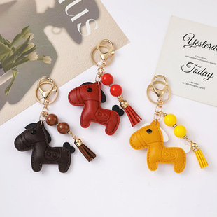 Trendy Brand Horse Year High-end Jewelry Pony Pendant Gift Pony Car Keychain Pendant Luggage Clothing Accessories